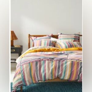 Anthropologie woven duvet cover